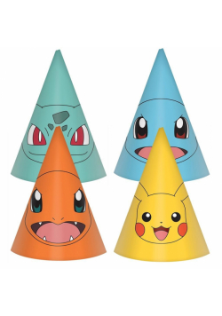 Czapeczki Pokemon 16cm 8szt