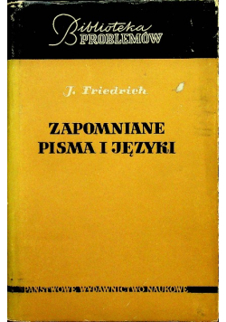 Zapomniane pisma i języki