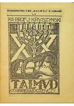 Talmud Co zawiera i co naucza 1925 r.