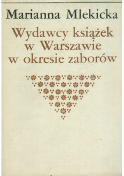 Wydawcy książek w Warszawie w okresie zaborów