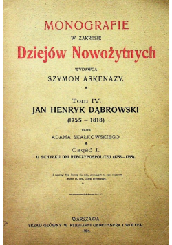 Monografie w zakresie dziejów nowożytnych 1904 r.