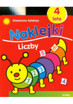 Słoneczna kolekcja 4 lata Naklejki liczby