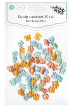 Papierowe kwiaty 60szt