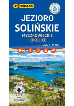 Mapa - Jezioro Solińskie, Myczkowieckie 1:25 000