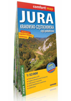 Jura Krakowsko-Częstochowska Część południowa mapa turystyczna