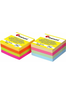 Notes samoprzylepny 76x76mm 400 kartek neon