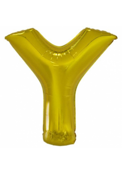 Balon foliowy litera Y złota 76x86cm