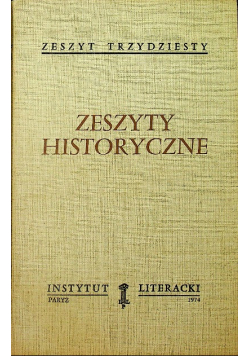 Zeszyty historyczne Zeszyt 30