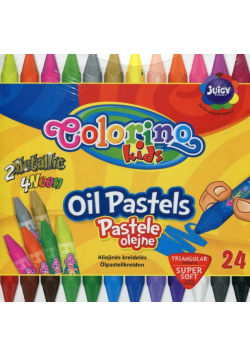 Pastele olejne trójkątne Colorino Kids 24 kolory
