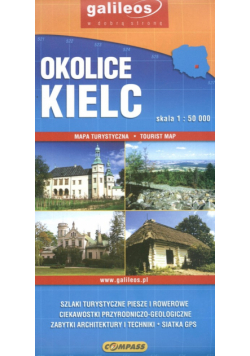 Okolice Kielc Mapa turystyczna 1: 50 000