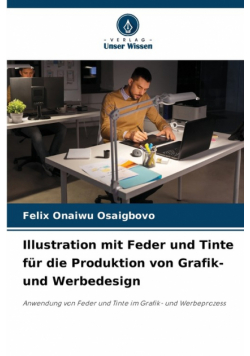 Illustration mit Feder und Tinte für die Produktion von Grafik- und Werbedesign