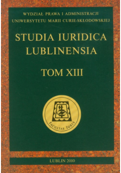 Studia Iuridica Lublinensia t