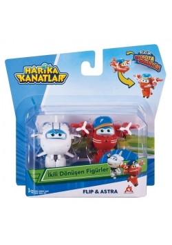 Super Wings 2-pak figurek transf. Flip & Astra