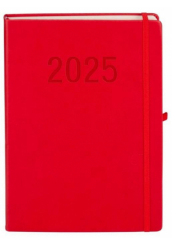 Kalendarz 2025 A4 Memofix DNS czerwony