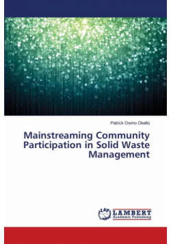 Mainstreaming Community Participation in Solid Waste Management