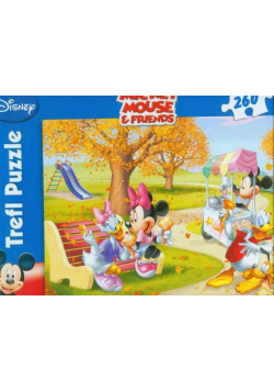 Myszka Miki i przyjaciele Puzzle 260 Na lodach