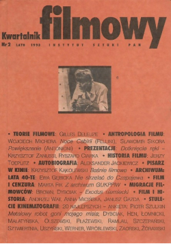 Kwartalnik Filmowy Nr 2 Lato 1993