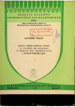 Zmiany biegu koryta Wisły