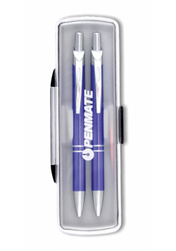Komplet Penmate B+M lux długopis, ołówek automatyczny ciemnoniebieski