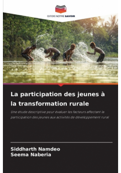 La participation des jeunes à la transformation rurale