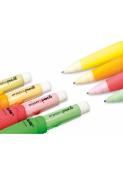 Ołówek Milan mechaniczny eraser & pencil capsule Fluo 20 sztuk