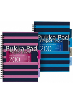 Kołozeszyt B5 Pukka Pad Navy 200 stron różowy