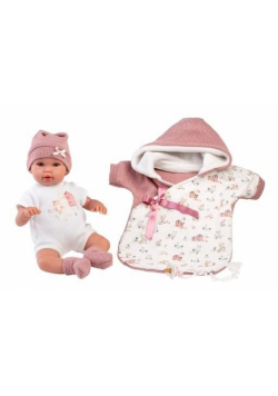 Lalka Nacida w różowym śpiworku 36cm