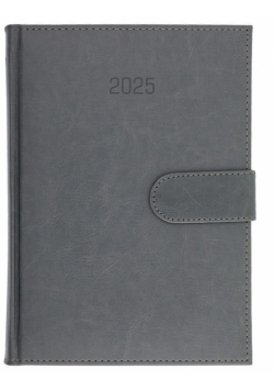Kalendarz 2025 B5 dzienny Nebraska magnes szary