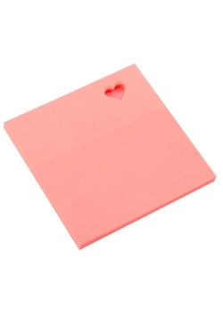 Notes samoprzylepny 75x75mm Serce D.RECT