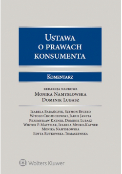 Ustawa o prawach konsumenta Komentarz