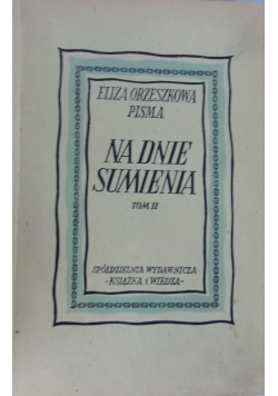Na dnie sumienia, Tom II