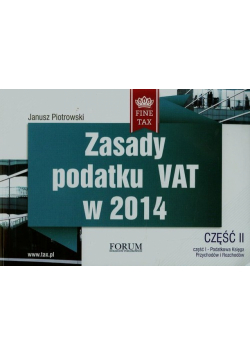 Zasady podatku VAT w 2014 część II