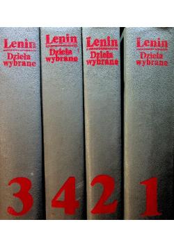 Lenin Dzieła wybrane Tom 1 do 4