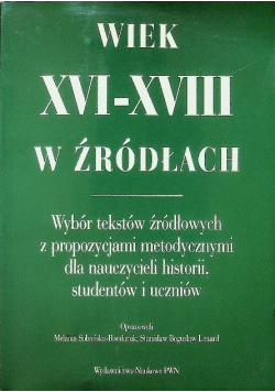 Wiek XVI-XVIII w źródłach