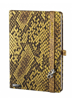 Notes A6 Lanybook Snake Charmer w linie żółty