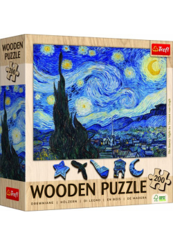 Puzzle Drewniane - Gwiaździsta Noc Vincent van Gogh 200