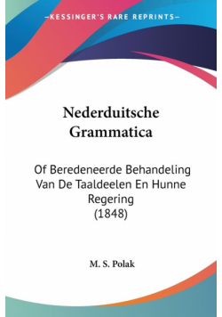 Nederduitsche Grammatica