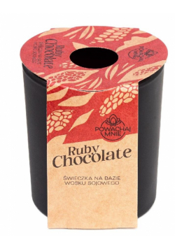 Świeczka sojowa Powąchaj mnie Ruby Chocolate czarn
