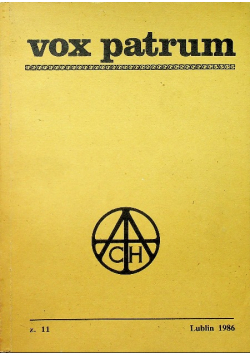 Vox Patrum 1986