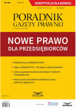 Nowe prawo dla przedsiębiorców