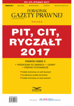 PIT CIT Ryczałt 2017 Podatki Część 2