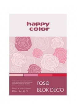 Blok A5/20K Deco Rose 170g HAPPY COLOR