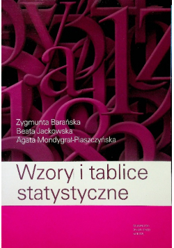 Wzory i tablice statystyczne