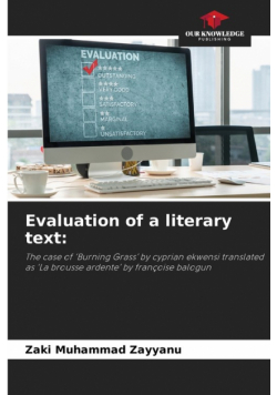 Evaluation of a literary text