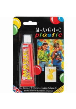 Magiczny Plastik do robienia balonów w tubce czerwony