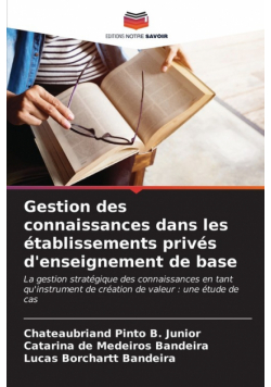 Gestion des connaissances dans les établissements privés d'enseignement de base