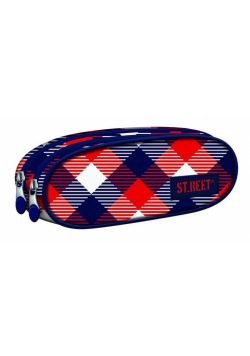 Piórnik saszetka dwukomorowa St.reet Chequered 6