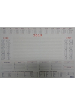 Kalendarz 2019 Biuwar B3 Mały (52 karty)