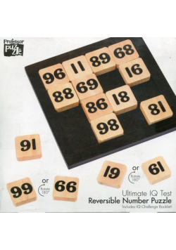 Łamigłówka drewniana IQ Reversible Number Puzzle