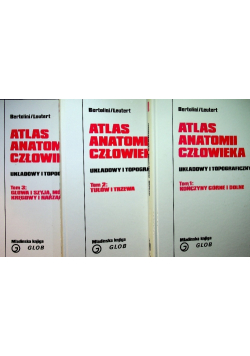 Atlas anatomii człowieka Układowy i topograficzny Tom I do III